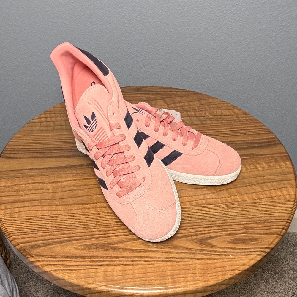 Adidas Men’s Pink Suede Gazelle Sneakers